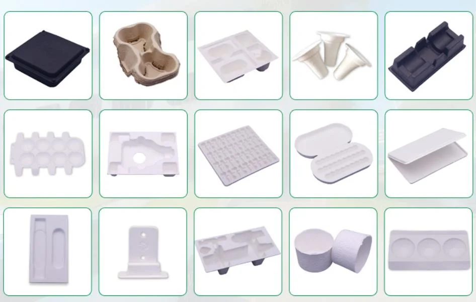 Sugarcane Bagasse Disposable Recyclable Biodegradable Paper Pulp Tray Customized Tray for Transport Protection